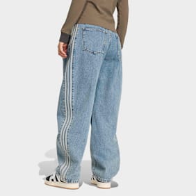 adidas Originals High Rise Barrel Leg Denim Pant azul