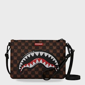 SPRAYGROUND Sharks in Paris WTF Bubble Clutch brun