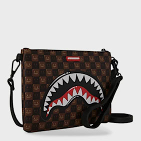 SPRAYGROUND Sharks in Paris WTF Bubble Clutch brun