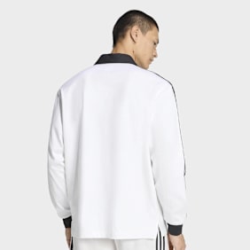 adidas Originals 3 Striped Polo Longsleeve biały