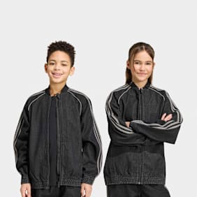 adidas Originals Superstar Loose Denim Track Top noir