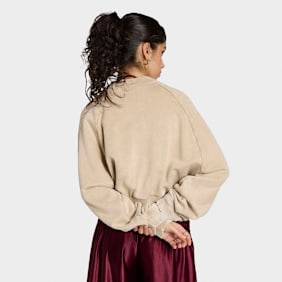 adidas Originals Superstar Double Layered Cropped Track Top beż