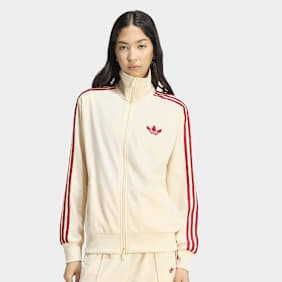 adidas Originals Firebird Loose Tracktop beż