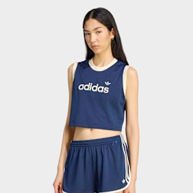 adidas Originals Linear Mesh Tank bleu