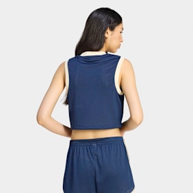 adidas Originals Linear Mesh Tank blauw