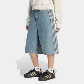 adidas Originals Mid Rise Denim Jorts azul