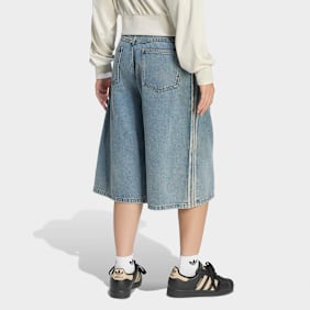adidas Originals Mid Rise Denim Jorts blauw