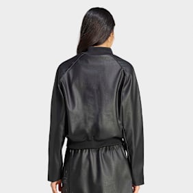adidas Originals Pleather Superstar Tracktop schwarz