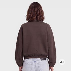 adidas Originals Full Zip Sweatshirt Long Sleeve marrón