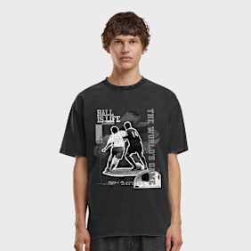 Mister Tee Ball Is Life Vintage Oversize Tee schwarz