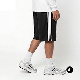 adidas Originals Oversized Short preto