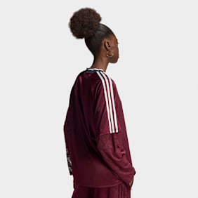 adidas Originals Lace Long-Sleeve Jersey rouge
