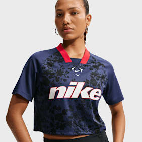 Nike   Sportswear Trend Football Crop Top niebieski