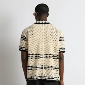 Burocs Crochet Bicolor Shirt beige