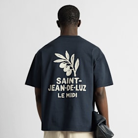 Burocs Oversize T-Shirt niebieski