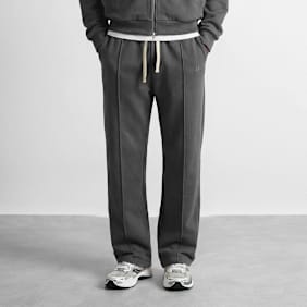Burocs Wide Leg Seam Sweatpants siva
