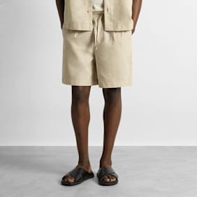 Burocs Linen Blend Shorts bež