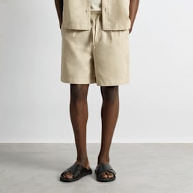 Burocs Linen Blend Shorts beige
