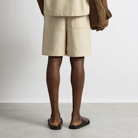 Burocs Linen Blend Shorts beige