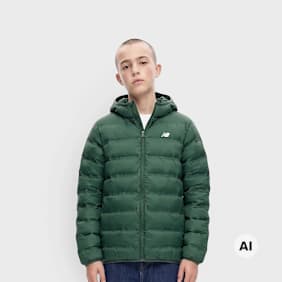 New Balance Bond Quilted Jacket zelena