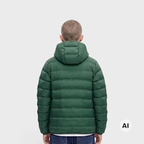 New Balance Bond Quilted Jacket zelena