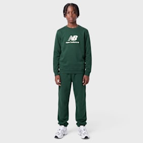New Balance FT Stacked Logo Crew & Jog Set zielony