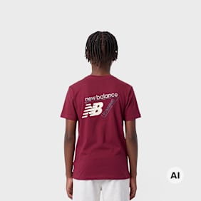 New Balance Athletics Running Graphic Tee crvena