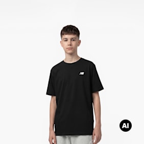New Balance Jersey Small Logo Tee negro