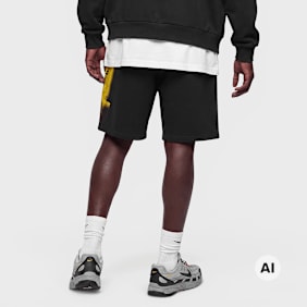 Nike   LAL MNK TF SI BB FLC SHRT ICON black/white noir