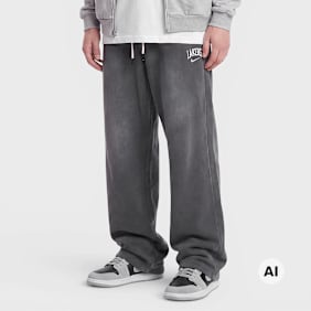 Nike   LA Lakers MNK TF SI Fleece Open Hem Washed Pant gris