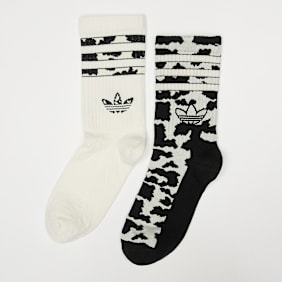 adidas Originals 2 PACK - Animal Graphic Crew Socks crna