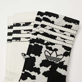 adidas Originals 2 PACK - Animal Graphic Crew Socks crna