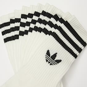 adidas Originals 6 PACK - 3-Stripes Crew Socks wit