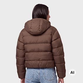 New Balance Boston Puffer Jacket pumpernickel zwart