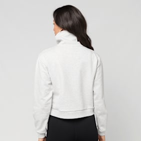 New Balance Athletics Premium Logo Oversized Half Zip grau