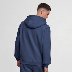 Urban Classics Fluffy Zip Hoody plava