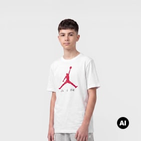 Jordan JDB MJ Brooklyn Graphics Short Sleeve Tee wit