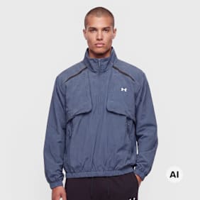 Under Armour Unstoppable Woven Halfzip Solid blau