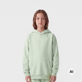 Urban Classics Fluffy Hoody verde