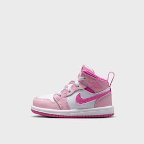 Jordan Jordan 1 Mid Crianças Pequenas rosa 