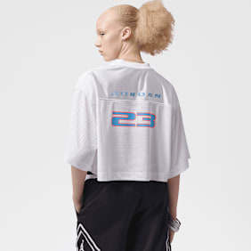 Jordan Brooklyn Shortsleeve Jersey Top biały