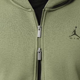 Jordan Brooklyn Oversized Fleece Full Zip Basketball grün