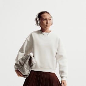 Jordan Sportswear Studio Boxy Fleece Crew-Neck bege