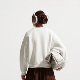 Jordan Sportswear Studio Boxy Fleece Crew-Neck bege