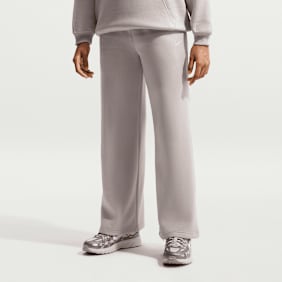 Nike   Sportswear Studio Fleece Open-Hem Pants grigio