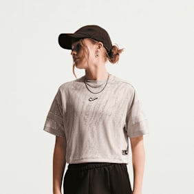 Nike   Sportswear Mesh Coverup Dance Top beige