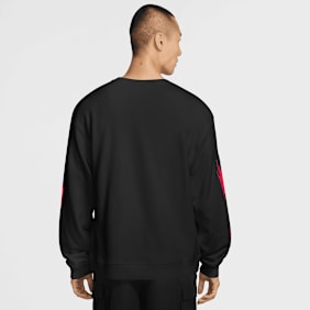 Nike   Graphic Fleece Crew-Neck Sweatshirt multicolorido