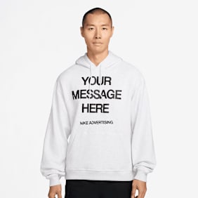 Nike "Your Message Here" Graphic Fleece Hoodie weiß