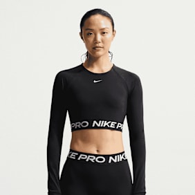 Nike   Pro Dri-FIT 365 Crop Longsleeve nero