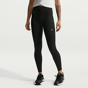 Nike   One Seamless Front High-Waisted Full-Length Leggings zwart